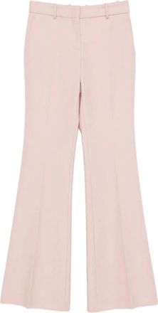 Ermanno Scervino Virgin Wool Pants - Dames - Wijde Broeken - Roze - XS - Wol - Broeken