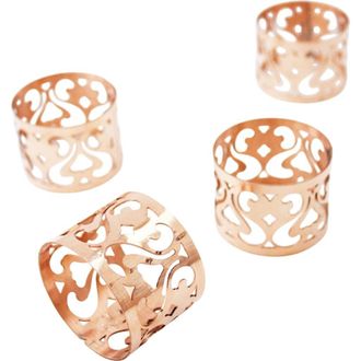 Coppermill Kitchen Vintage Inspired Copper Napkin Rings - Set of 4 at Nordstrom