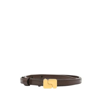SOEUR Ninon Very Mini Riem - Dames - Riemen - Bruin - 90 CM - Leer - Accessoires