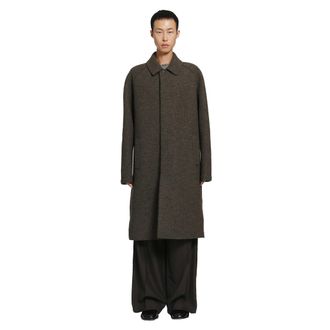 Harris Wharf London Balmacaan Boiled Wool Coat