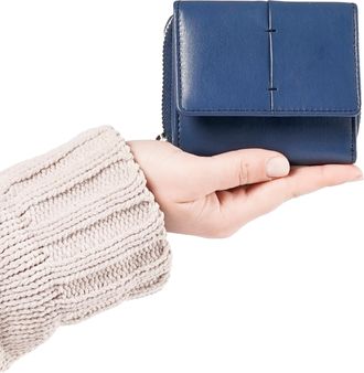 Melluso Portafogli donna in pelle blu navy cp712