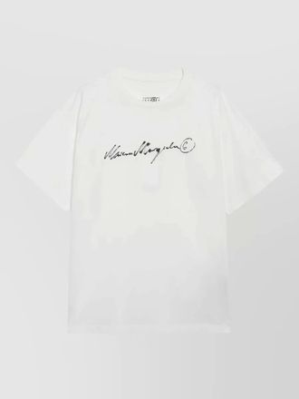 Maison Margiela crew neck graphic print short sleeve shirt