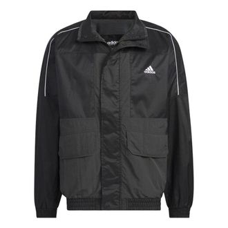 adidas Warding Oversized Fit Woven Full Zip Jacket Black IK7326