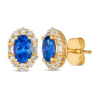 Le Vian Ladies Baguette Stud Earrings set in 14K Honey Gold TSQA 3