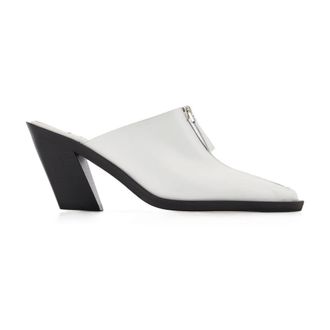 Elleme Eclair Zip Mule Elleme White Leer