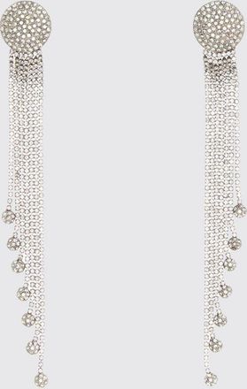 Alessandra Rich Orecchini in ottone con strass incastonati