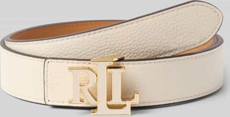 Lauren Ralph Lauren G&uuml;rtel aus echtem Rindsleder Modell REV in Offwhite, Gr&ouml;&szlig;e XL