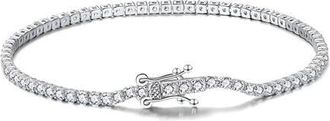 Mint & Lily Classic Tennis Bracelet in 925 Sterling Silver at Nordstrom