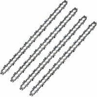 OEM Juego De 4 Cadenas Para Motosierra, 52 Eslabones, Paso De 3/8, Calibre Lp, 050, 1,3 Mm, Bajo Retroceso, Para Espadas De 14 (35 Cm) - Crezuo