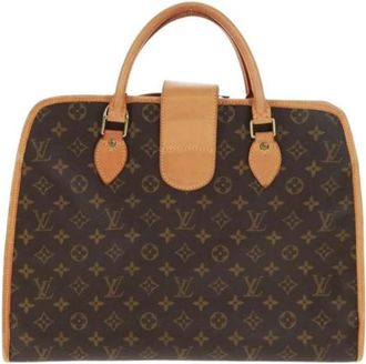 Louis Vuitton Pre-owned Vintage Canvas Handtas - Dames - Vintage Handtas - Bruin - ONE Size - Vintage
