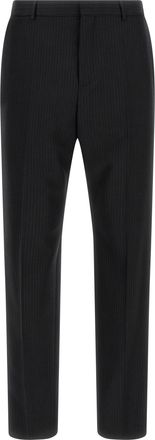Saint Laurent Black Wool Dress Mens Pants