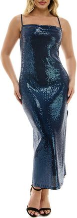 Bebe Sequin Gown in Navy at Nordstrom Rack, Size X-Small