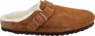 Birkenstock Womens Boston Shearling Clog In Mink