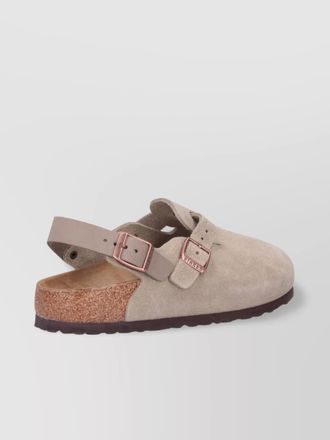 Birkenstock suede finish rubber sole slingback sandals