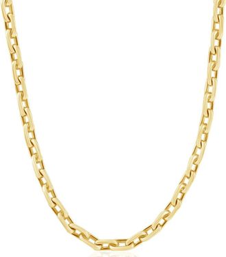 Pompeii3 Mens 14k Gold (39gram) or Platinum (73gram) 5.5mm Link Chain Necklace 18