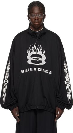【BALENCIAGA】ブラック オーバーサイズ ハイネックスウェット xxs BALENCIAGA】BB オーバーサイズ タートルネックセーター