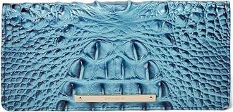 Brahmin Ady Wallet Wallet Womens Handbags Retro Blue, Leather