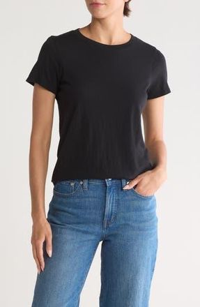 Madewell Vintage Crewneck Cotton T-Shirt in True Black at Nordstrom Rack, Size Xx-Small