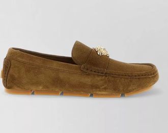 Versace leather la medusa loafers