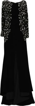Saiid Kobeisy Abito lungo con decorazione - Nero