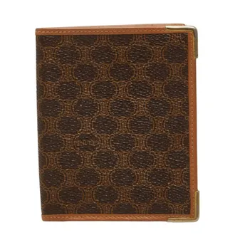 Celine Macadam Brown Pvc Leather Wallet (Bi-Fold) (Pre-Owned)
