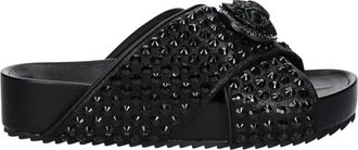 Kurt Geiger Chelsea Drench Cross Strap Sandaal - Dames - Sandalen - Zwart - 36 EU - Schoenen