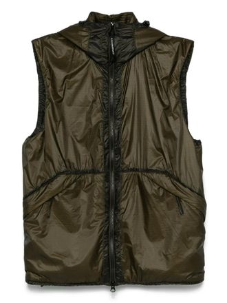 C.P. Company Nada shell vest - men - Polyester/Polyamide/Polyamide - S - Brown