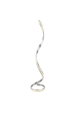 Netlighting Aria Integrated Led Floor Lamp Silver Leaf White Acrylic