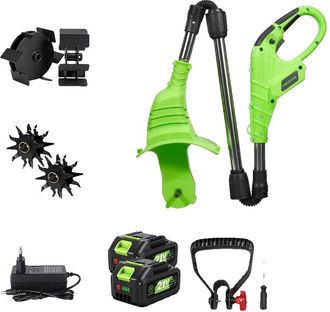 OEM Cultivador El&eacute;ctrico, Port&aacute;til Y Compacto Con 2 Juegos De Bater&iacute;as