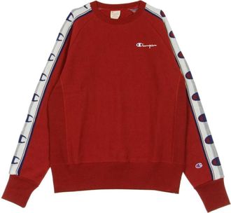 Champion Donkerrode Crewneck Sweatshirt voor Mannen - Heren - Sweatshirts - Rood - L - Hoodies & sweatvesten