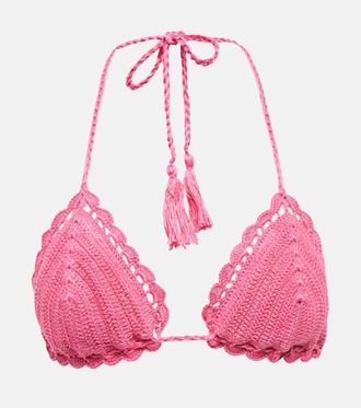 Anna Kosturova Esclusiva Mytheresa - Top bikini in crochet