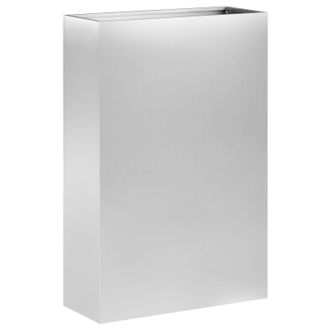 vidaXL Macetero De Jard&iacute;n Plateado 50 X 20 X 75 Cm Acero Galvanizado Vidaxl