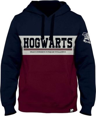 Harry Potter Heren Zweinstein Hoodie (Zwart/Bourgondi&euml;)