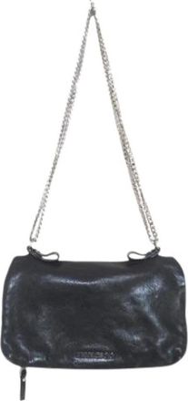 Jimmy Choo London Pre-owned Leren Schoudertas - Dames - Vintage Schoudertas - Zwart - ONE Size - Leer - Vintage
