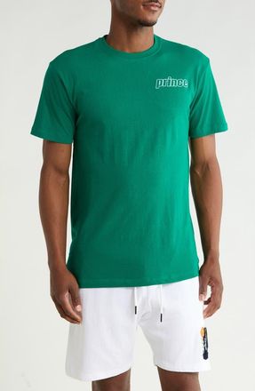 Prince Logo Cotton Blend Graphic T-Shirt in Green at Nordstrom Rack, Size X-Large