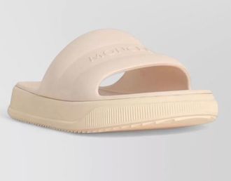 Moncler leather slides