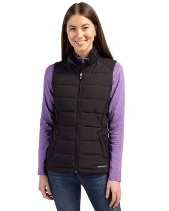 Cutter & Buck Evoke Hybrid Softshell Recycled Womens Full Zip Vest