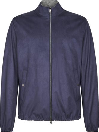 Herno Minimalist Matte Finish Jacket with Stand Collar