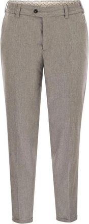 Pantaloni Torino Rebel Broeken - Heren - Slim Fit Broeken - Grijs - W37 - Wol - Broeken