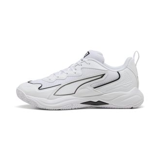 Puma Scarpe da indoor Solarflash 4 unisex, Scarpe, Bianco, 40.5