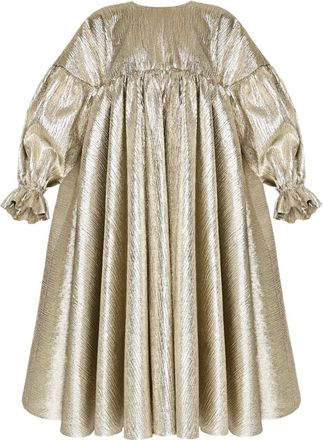 Anouki Abito midi plissettato metallizzato - Toni neutri