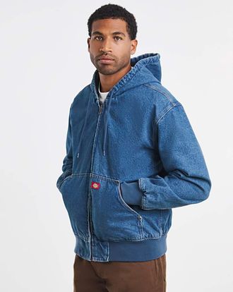 Dickies Lined Denim Hooded Bomber