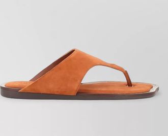 Ash leather thong sandals