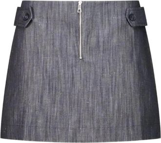 Paloma Wool Deuna II Skirt - Dames - Spijkerrokken - Grijs - S - Katoen - Rokken