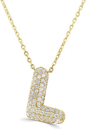 Sabrina Designs 14K 0.42 Ct. Tw. Diamond Initial Necklace