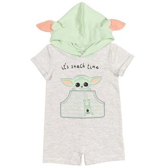 Star Wars Baby Yoda The Mandalorian Cosplay Romper in The Child at Nordstrom, Size 0-3M