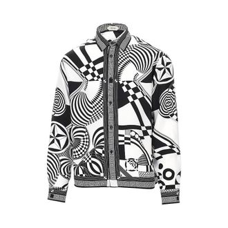Versace Printed silk twill shirt Man 48