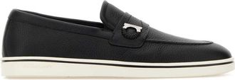 Ferragamo Black Slip-on Loafers