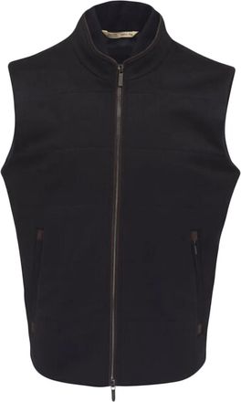 Maurizio Baldassari zip sleeveless gilet - Blue