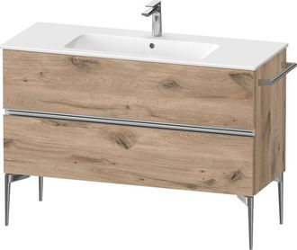 Duravit Duravit - Sivida Mueble Bajo Lavabo, 2 Cajones, Tirador Cromado